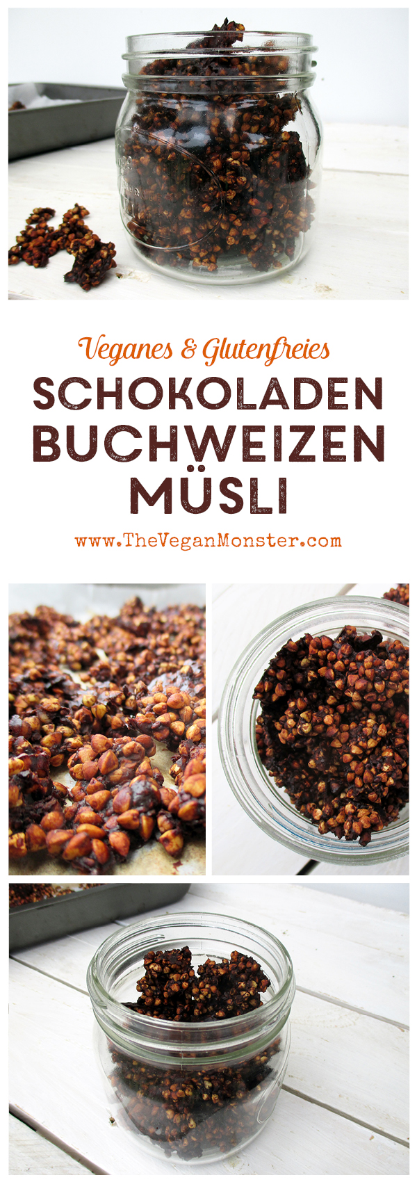 Super Knuspriges Schokoladen Buchweizen Müsli (Vegan, Glutenfrei) | Das ...